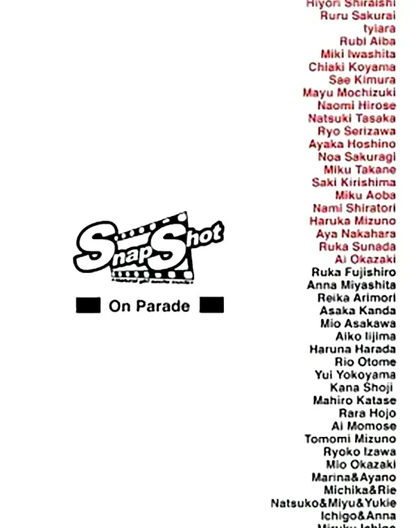 スナップショット - Snap Shot On Parade vol.1 - 無料アダルト動画付き（サンプル動画）