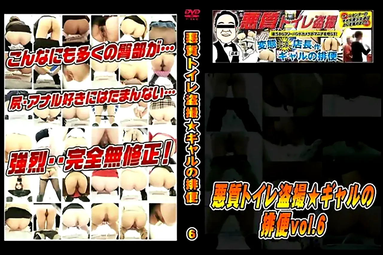 悪質トイレ盗撮★ギャルの排便 vol.6 - 無料エロ動画付き（サンプル動画）