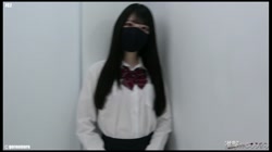 顔出し20歳 黒髪清楚系スジパイパン② 制服露出＆何度も中出しからお掃除フェラ 前編 サンプル画像1