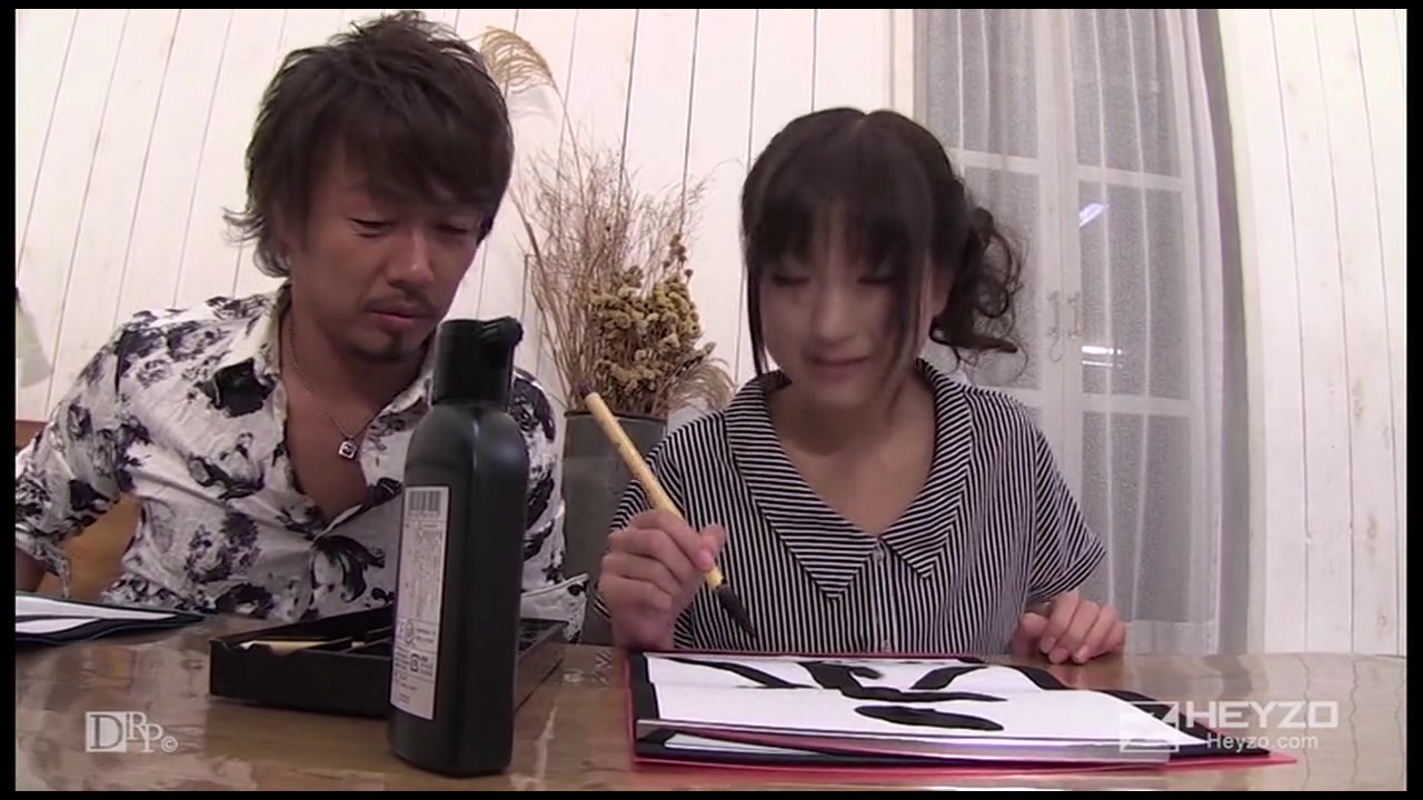 書道教室に通うフェラ上手なロリカワ美少女 〜極上の筆使いで絶頂3P〜 茉莉もも サンプル画像