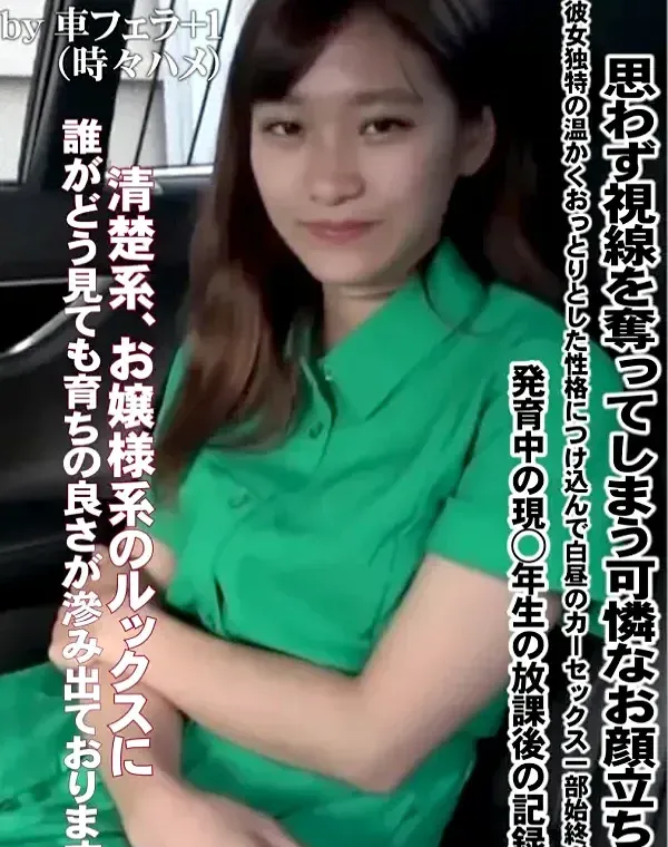思わず視線を奪ってしまう可憐なお顔立ちも 彼女独特の温かくおっとりとした性格につけ込んで白昼のカーセックス一部始終、本編は中出しですダウンロード