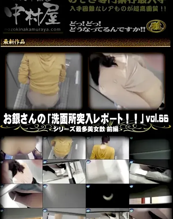 お銀さんの 洗面所突入レポート お銀 Vol.66 清楚な顔して、シリーズ最多美女数 前編ダウンロード