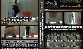 有名大学休憩時間の洗面所事情 vol.28 色気のある眼鏡さんの放nyo