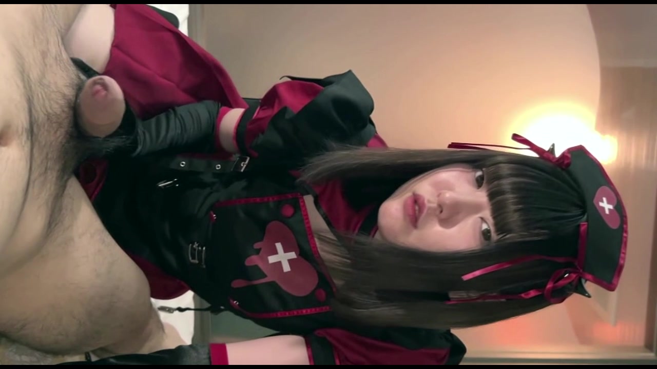 172cm美脚のあのコと、黒いエロナース服で踏まれてハメて中で出して サンプル画像