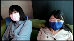 ３Pで滅茶苦茶にハメ倒したい…その前に 。仲良し以上、レズビアン未満 正真正銘のお友達 まり＆りえ サンプル画像0
