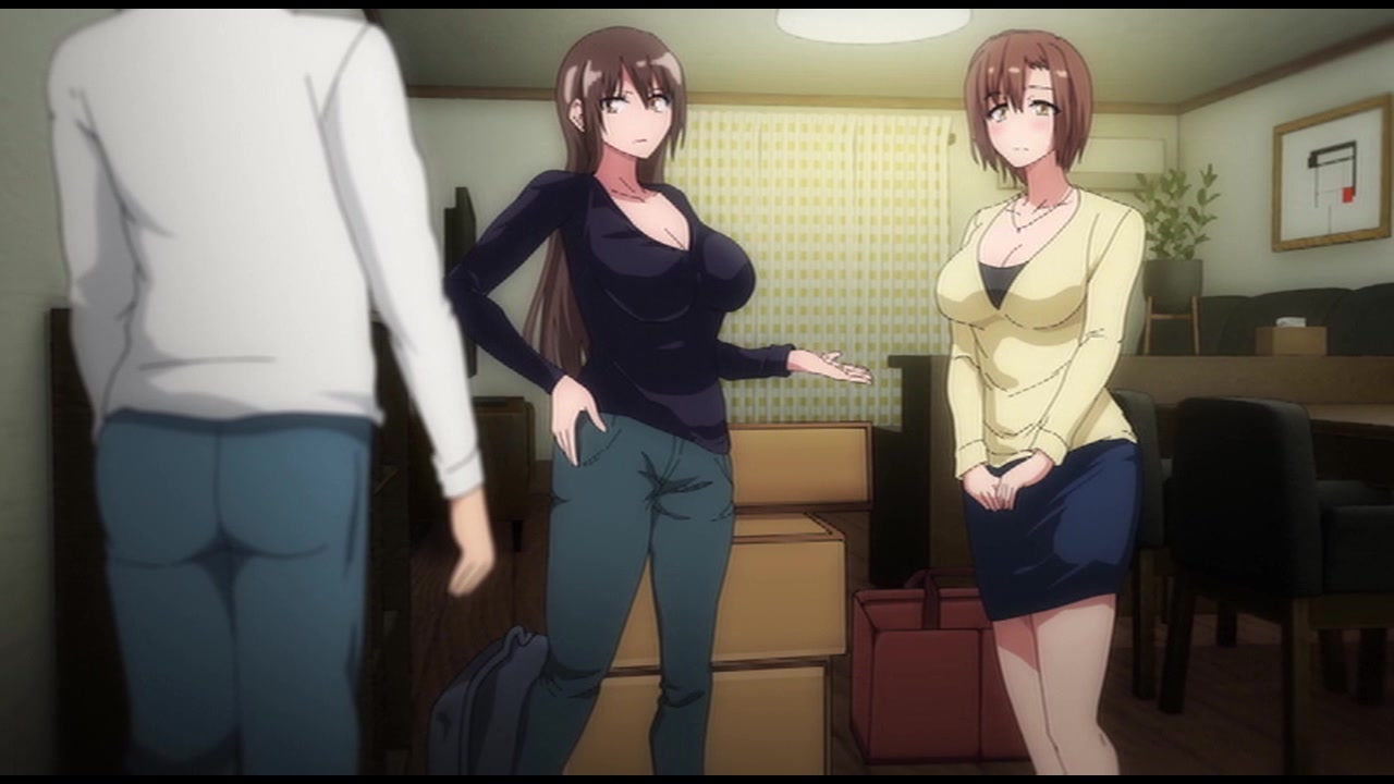 OVA巨乳が2人いないと勃起しない夫のために友達を連れてきた妻＃2セル版 サンプル画像