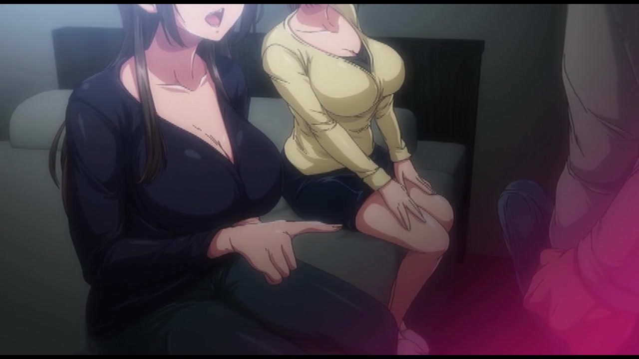 OVA巨乳が2人いないと勃起しない夫のために友達を連れてきた妻＃1セル版 サンプル画像