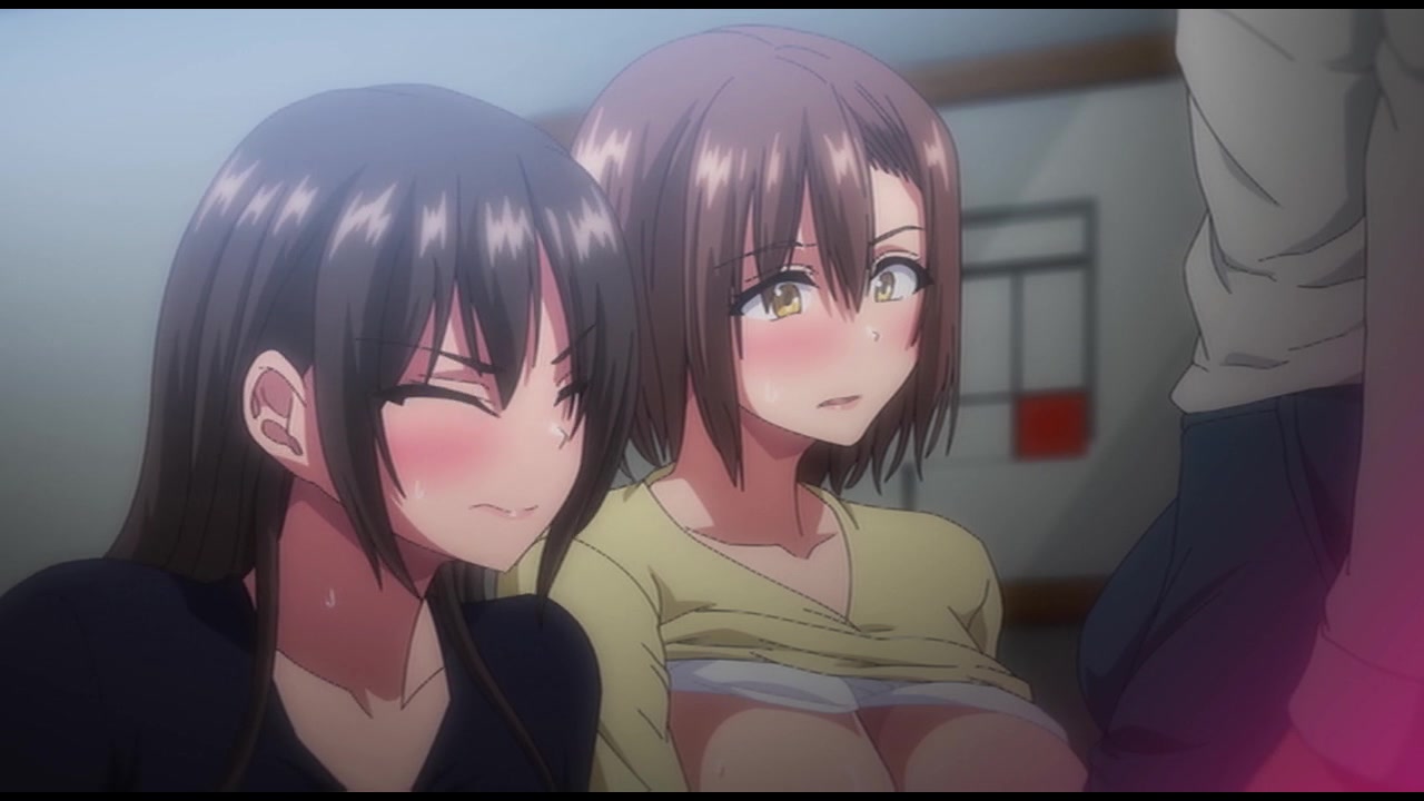 OVA巨乳が2人いないと勃起しない夫のために友達を連れてきた妻＃1セル版 サンプル画像
