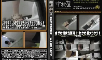 命がけ潜伏洗面所! わかめ酒タラタラ! Vol.08