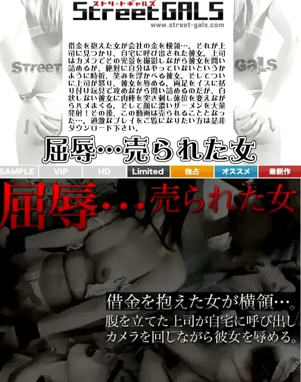 STREETGALS　屈辱・・・売られた女 近藤ダウンロード