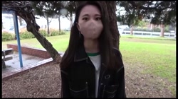 スレンダーパイパン美人地方学生が可愛いすぎ車内でフェラだけのはずが、勢いで挿入＆中出ししちゃいました サンプル画像