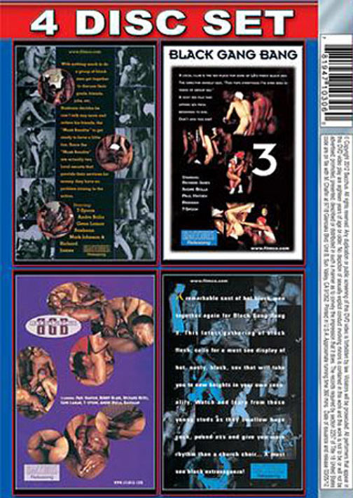 4 Pk Black Gang Bangs (4 DVD Set) サンプル画像
