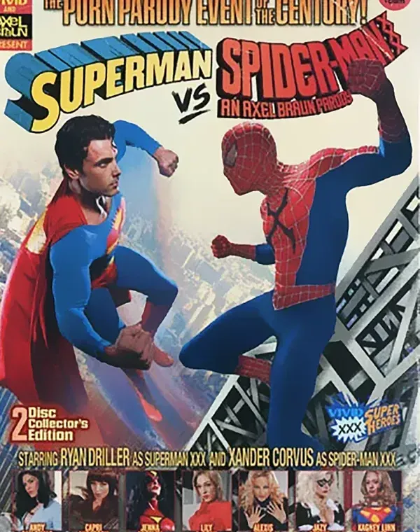 スーパーマンVsスパイダーマンXXX（2 DVDセット）