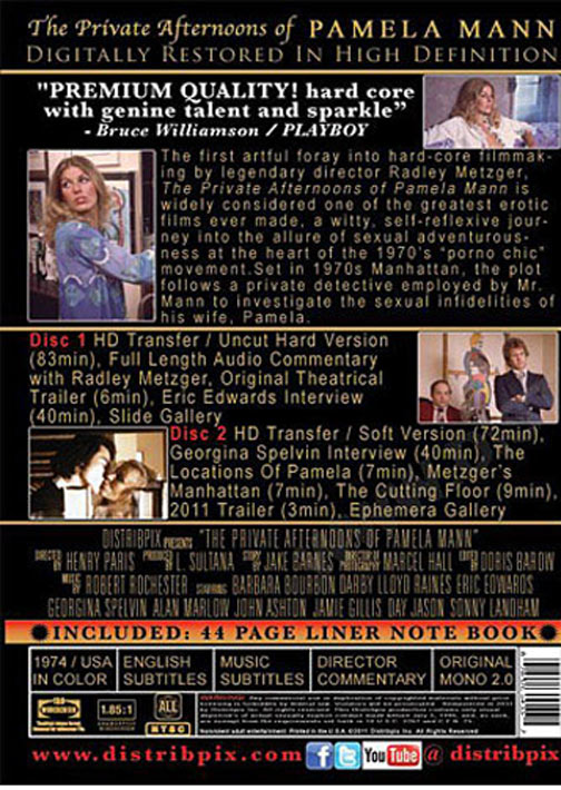 The Private Afternoons Of Pamela Mann (2 Disc Set) サンプル画像